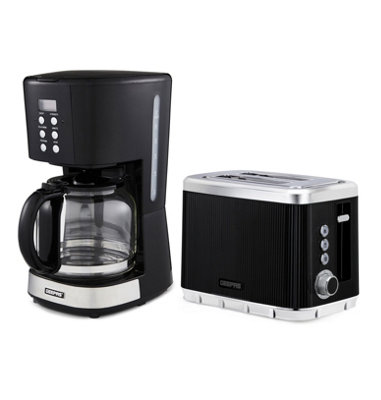 B&Q -  1.5L Filter Coffee Machine & 2 Slice Toaster Breakfast Set