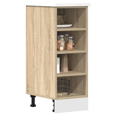 B&Q -  Bottom Cabinet Riga Sonoma Oak 30X44.5X81.5 Cm Engineered Wood
