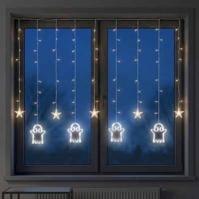 B&Q -  Hanging Spooky Ghost Curtain String Lights