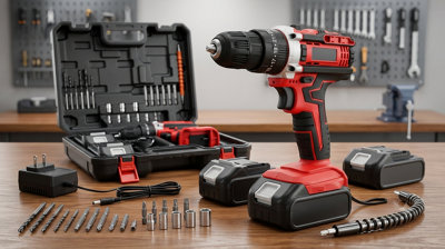  - Cordless Combi Drill Driver 18V Electric Screwdriver Set2 Batteries And Charger