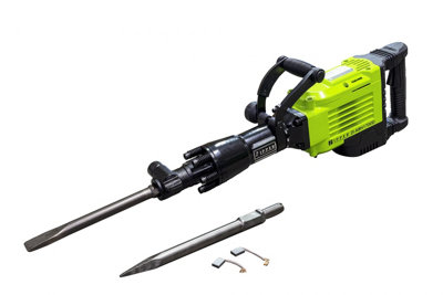 Zipper ZI-ABH1700D Demolition Breaker Hammer - 1700W, 65 Joule Impact Energy, 230V, Green, Includes Case & Chisels - Image 7