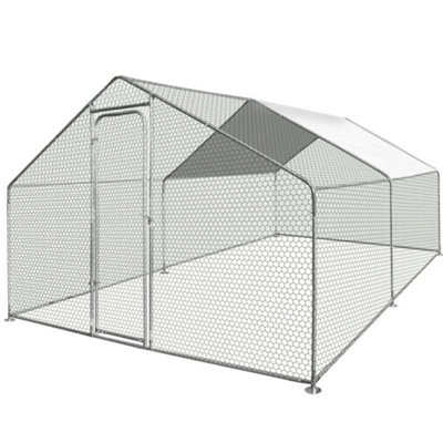 Zipper Chicken Run and Pet Enclosure ZI-CR342 - 2.5 x 4 x 3m - Grey - Image 4