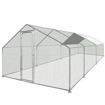 Zipper ZI-CR362 Chicken Run - 3m x 6m x 2.5m - Green - Metal Frame with Sun Shelter - Image 4
