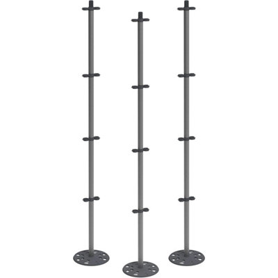 Gusta Garden Tomato BuddyAluminum Climbing Plant SupportHigh Stability Intergated BaseFastening Clips125Cm3-Pack from B&Q