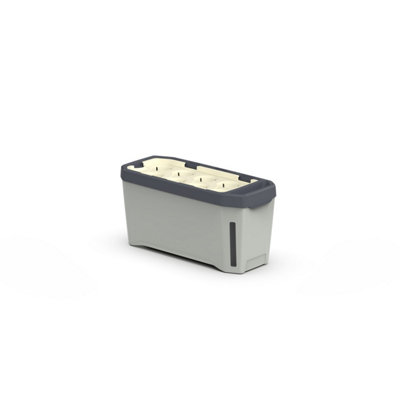 B&Q -  Harry Herbs 4-In-1 Planter Pot For HerbsLight GreySelf-Watering System0.5L Water Reservoir5L Soil Capacity