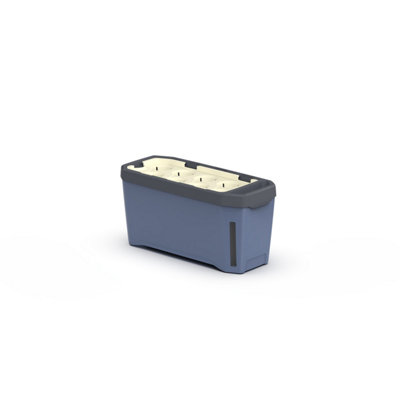 B&Q -  Harry Herbs 4-In-1 Planter Pot For HerbsBlueSelf-Watering System0.5L Water Reservoir5L Soil Capacity