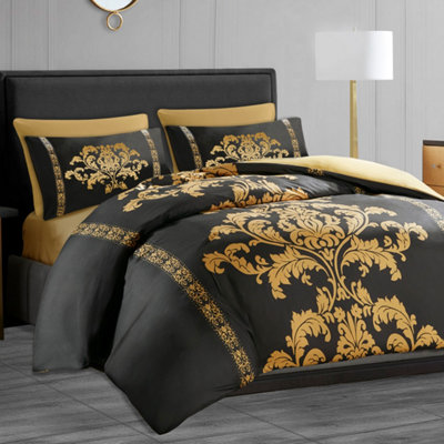 Pamposh Lazzaro Single Duvet Cover Set Premium Microfiber Duvet Cover Single 2 Pcs Ultrasoft Hypoallergenic Reversible With Zipper Closure from B&Q