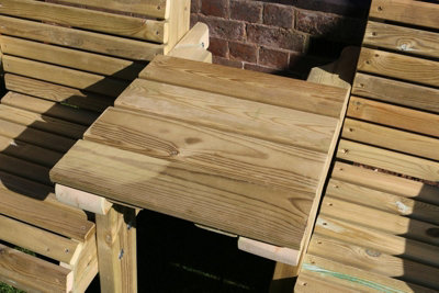 B&Q -  Churnet Valley Ergo Love Seats Square Tray