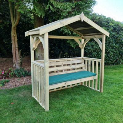 B&Q -  Churnet Valley Garden Furniture Anastasia Arbour Sits 3