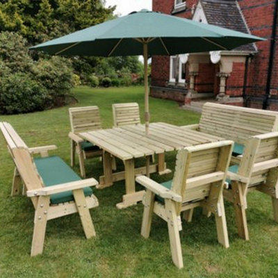 B&Q -  Ergo 8 Seater Square Set 4Xc 2Xb
