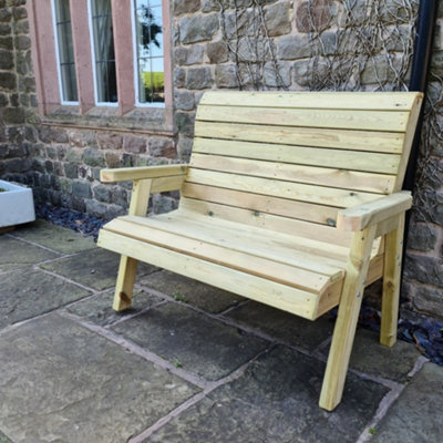 B&Q -  Churnet Valley Garden Furniture Clover Bench