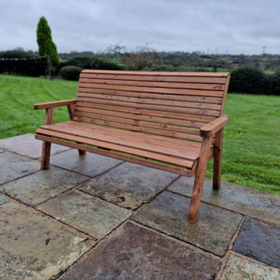 B&Q -  Churnet Valley Garden Furniture Valley 3 Seat Bench