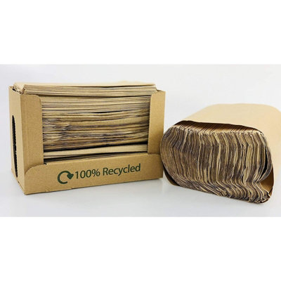 We Can Source It Ltd Recycled Paper Napkins 33X33Cm Unbleached Disposable Catering Napkins 6000 Pack Dispenser Table Services from B&Q
