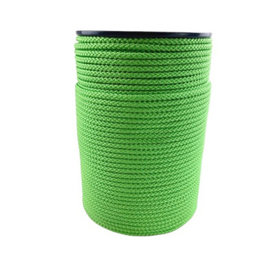 Ropeservices Uk 4mm Burgundy Braided Polypropylene Rope 100 Metre Reel from B&Q