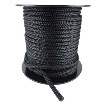 Ropeservices Uk 10mm Black Double Braid Polyester Rope 200 Metre Reel from B&Q