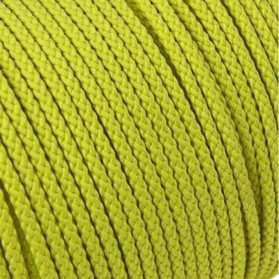 Ropeservices Uk 6mm Canary Yellow Braided Polypropylene Rope X 30 Metres from B&Q