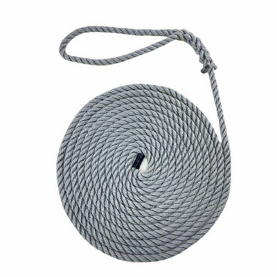 Ropeservices Uk 14mm Grey Softline Mooring Rope 8 Inch Soft Eye X 8 Metres from B&Q