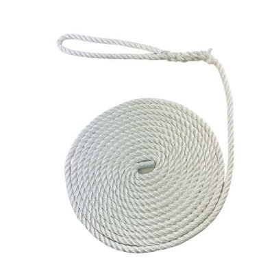 Ropeservices Uk 14mm White Softline Mooring Rope 8 Inch Soft Eye X 12 Metres