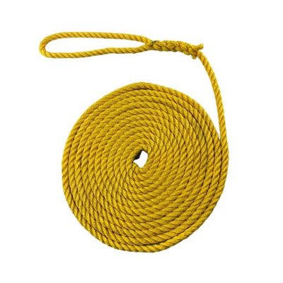 Ropeservices Uk 14mm Yellow Softline Mooring Rope 8 Inch Soft Eye X 10 Metres