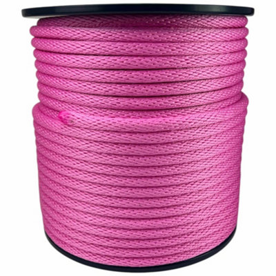 Ropeservices Uk 6mm Purple Spiral Braided Polypropylene Rope 200 Metre from B&Q