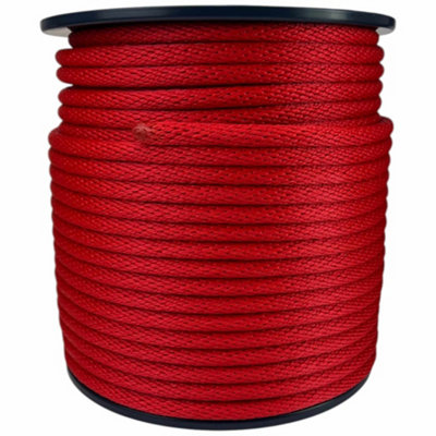 Ropeservices Uk 6mm White Spiral Braided Polypropylene Rope 200 Metre from B&Q