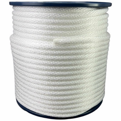 Ropeservices Uk 6mm Yellow Spiral Braided Polypropylene Rope 200 Metre from B&Q