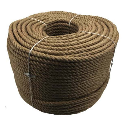 B&Q -  32mm Natural Jute 3 Strand Rope X 35 Metres