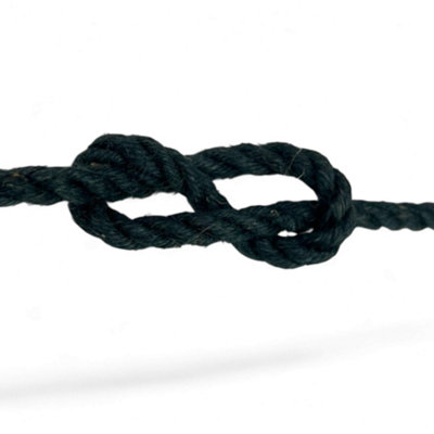 B&Q -  32mm Dark Green Natural Jute 3 Strand Rope X 75 Metres