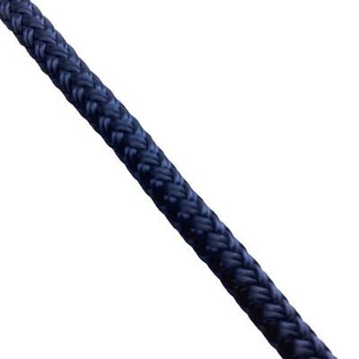 Ropeservices Uk 16mm Navy Blue Double Braid Polyester Rope X 55 Metre Reel from B&Q