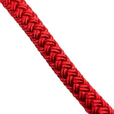 Ropeservices Uk 16mm Red Double Braid Polyester Rope X 35 Metre Reel from B&Q
