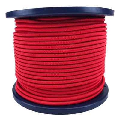 Ropeservices Uk 8mm Red Elastic Bungee Shock Cord 50 Metre Reel from B&Q