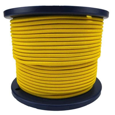 Ropeservices Uk 4mm Yellow Elastic Bungee Shock Cord 50 Metre Reel from B&Q