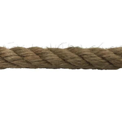 B&Q -  32mm Natural Jute 4 Strand Decking Rope X 35 Metres