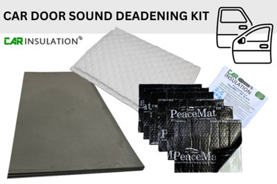 PeaceMAT Car Door Sound Deadening Speaker KitSound Absorbing And Thermal Deadening from B&Q