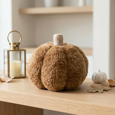 B&Q -  Rustic Faux Brown Pumpkin Ornament