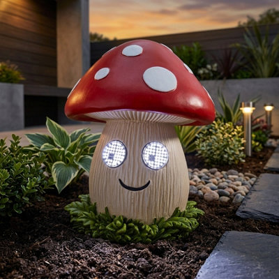 Blinkin' Mushroom Solar Garden Light from B&Q