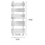 916mm (H) x 500mm (W) - Chrome Vertical Bathroom Towel Radiator (Holt) - (0.9m x 0.5m)