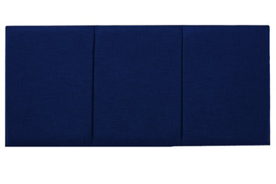 B&Q -  Alton Turin Linen 3Ft Single 20" Headboard Blue