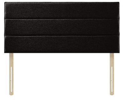 Adore Designs Eton Chenille 4Ft6 Double 20" Headboard Black from B&Q