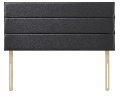 Adore Designs Eton Chenille 4Ft6 Double 20" Headboard Charcoal from B&Q
