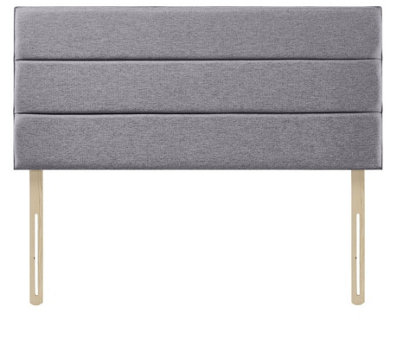 Adore Designs Eton Chenille 4Ft6 Double 20" Headboard Light Grey from B&Q