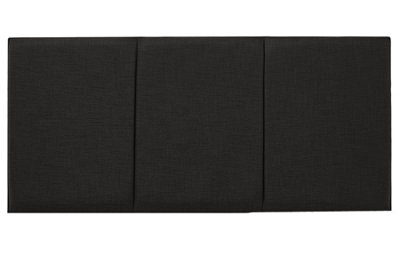 Adore Designs Alton Turin Linen 5Ft Kingsize 20" Headboard Charcoal from B&Q