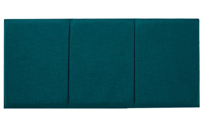Adore Designs Alton Turin Linen 5Ft Kingsize 20" Headboard Teal from B&Q
