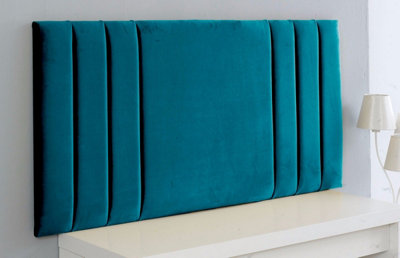 Adore Designs Rio Plush Velvet 6Ft Super King 20" Headboard Mallard from B&Q