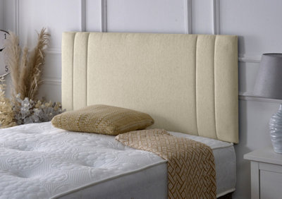 Slumbre Rio Ii Chenille 2Ft6 Small Single 24" HeadboardCream from B&Q