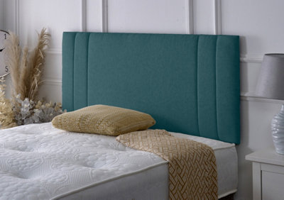 Slumbre Rio Ii Chenille 3Ft Single 24" HeadboardTeal from B&Q