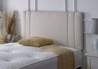 Slumbre Rio Ii Chenille 4Ft6 Double 24" HeadboardStone from B&Q