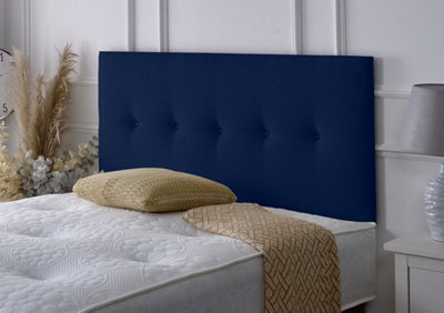 Slumbre Madrid Chenille 2Ft6 Small Single 24" HeadboardBlue from B&Q