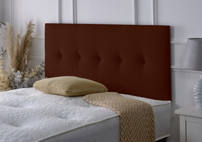 Slumbre Madrid Chenille 2Ft6 Small Single 24" HeadboardBrown from B&Q