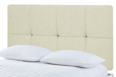 Slumbre Deluxe Chenille 3Ft Single 20" HeadboardCream from B&Q